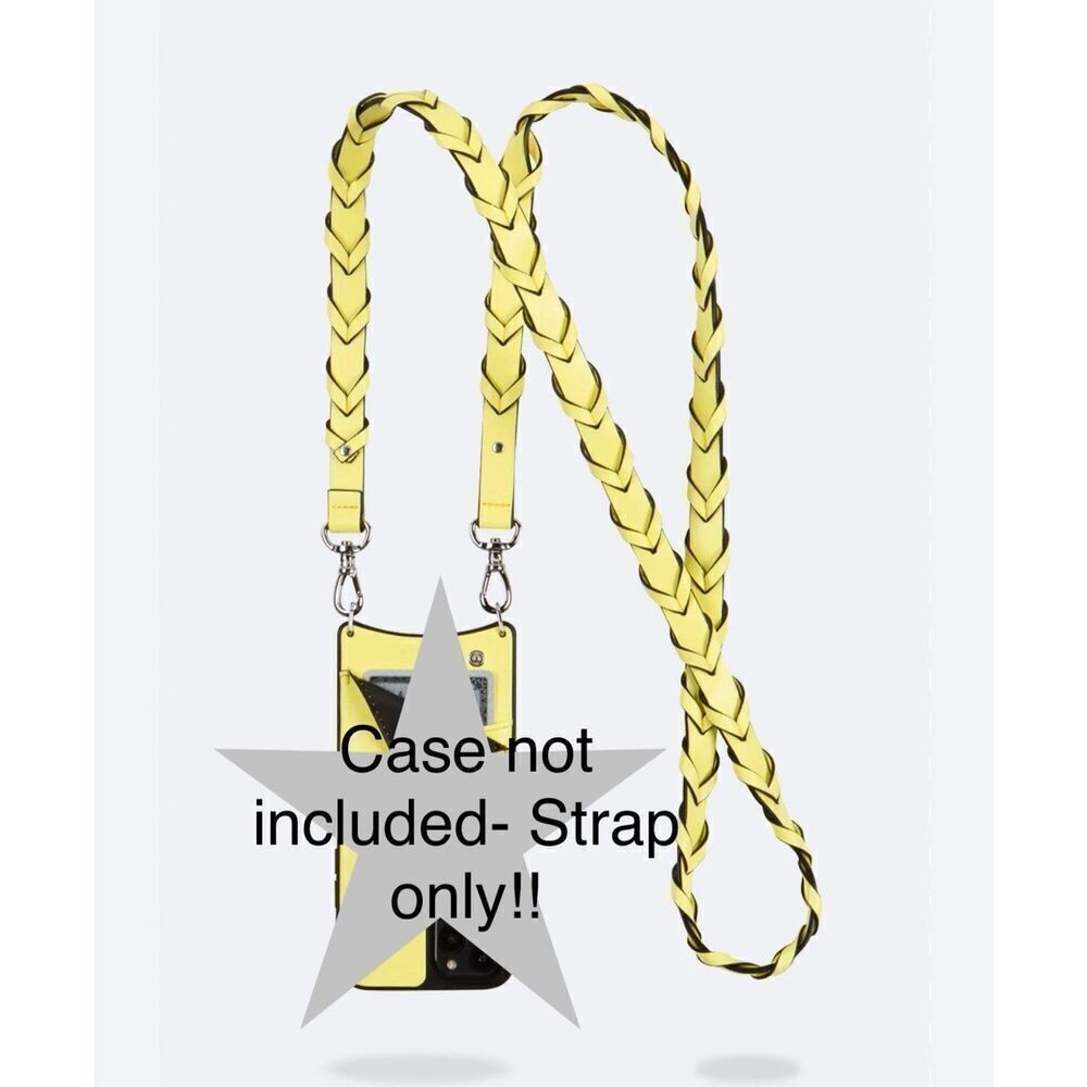 Bandolier yellow & silver braided Zoey crossbody /belt/strap rare htf NIP NWT